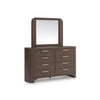 NEO BEDROOM SET WITHOUT WARDROBE KING SIZE (180 X 200 CM) - BROWN