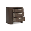 NEO BEDROOM SET WITHOUT WARDROBE KING SIZE (180 X 200 CM) - BROWN