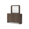 NEO BEDROOM SET WITHOUT WARDROBE KING SIZE (180 X 200 CM) - BROWN