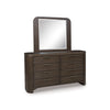 NEO BEDROOM SET WITHOUT WARDROBE KING SIZE (180 X 200 CM) - BROWN