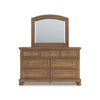VANDENMORE BEDROOM SET WITHOUT WARDROBE KING SIZE (180 X 200 CM) - LIGHT BROWN