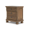 VANDENMORE BEDROOM SET WITHOUT WARDROBE KING SIZE (180 X 200 CM) - LIGHT BROWN