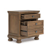 VANDENMORE BEDROOM SET WITHOUT WARDROBE KING SIZE (180 X 200 CM) - LIGHT BROWN