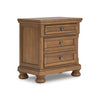 VANDENMORE BEDROOM SET WITHOUT WARDROBE KING SIZE (180 X 200 CM) - LIGHT BROWN