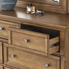 VANDENMORE BEDROOM SET WITHOUT WARDROBE KING SIZE (180 X 200 CM) - LIGHT BROWN