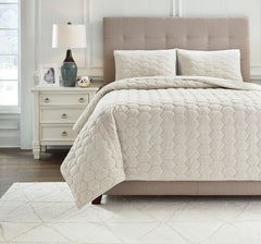 HESPER KING BEDDING SET OF 3 - WHITE
