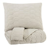 HESPER KING BEDDING SET OF 3 - WHITE