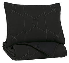 MELIORA BEDDING SET OF 2 - BLACK