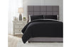 THORNAM BEDDING KING SET OF 3 - BLACK