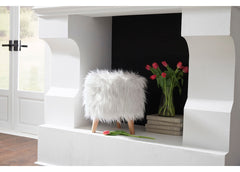 ELSON OTTOMAN - WHITE