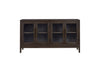 BURKHAUS DINING TABLE SET 8 CHAIRS + BUFFET - BROWN