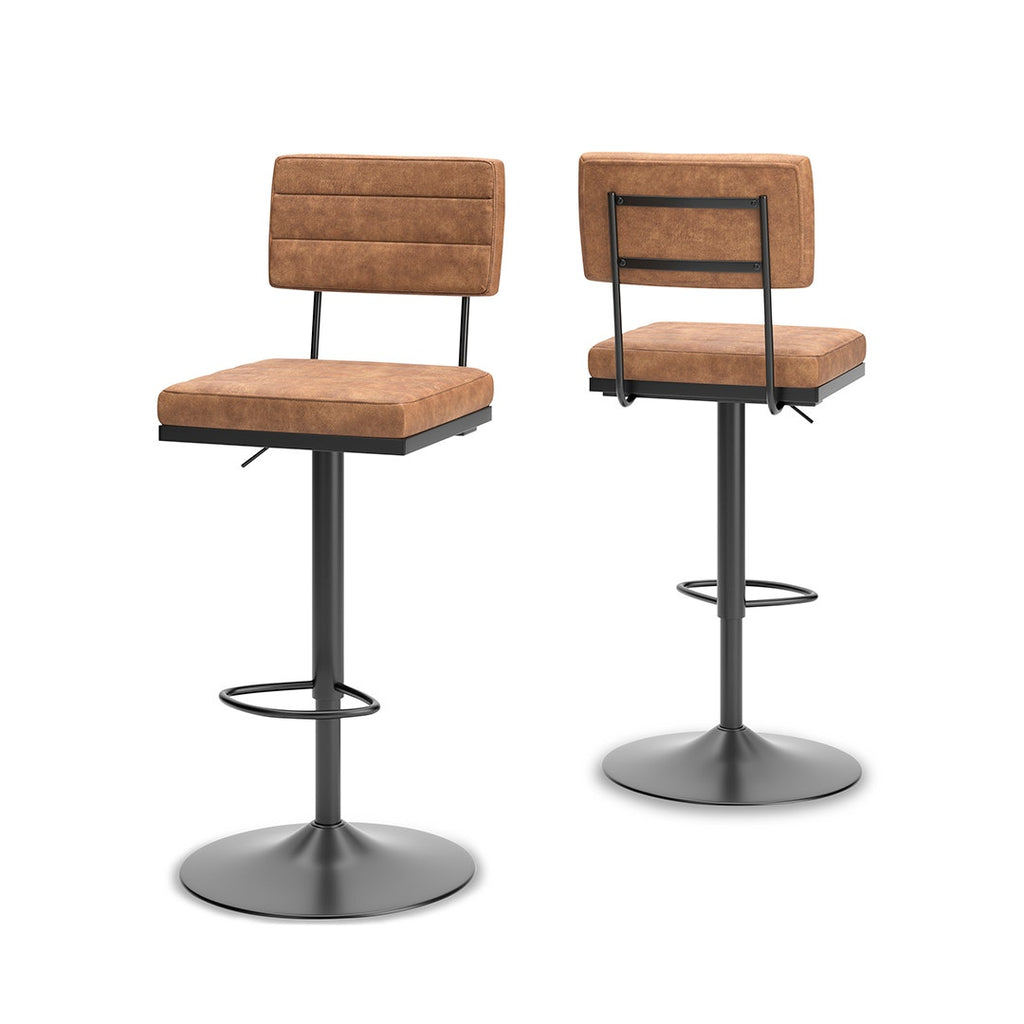 STRUMFORD HIGH SWIVEL CHAIR - BROWN