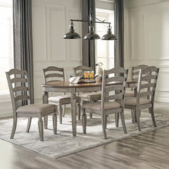 LODENBAY DINING TABLE SET 6 CHAIRS