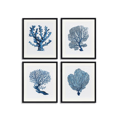 WALL PAINTING SET OF 4 PCS - BLUE