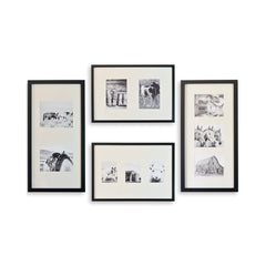 WALL PAINTING SET OF 4 PCS - MULTICOLORED