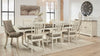 BOLANBURG DINING TABLE SET 8 CHAIRS - BEIGE
