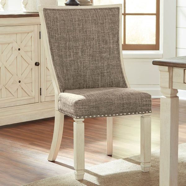 BOLANBURG DINING TABLE SET 8 CHAIRS - BEIGE