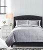 MARYAM KING BEDDING SET OF 3 - GREY