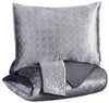 MARYAM KING BEDDING SET OF 3 - GREY