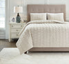 HESPER QUEEN BEDDING SET OF 3 - WHITE