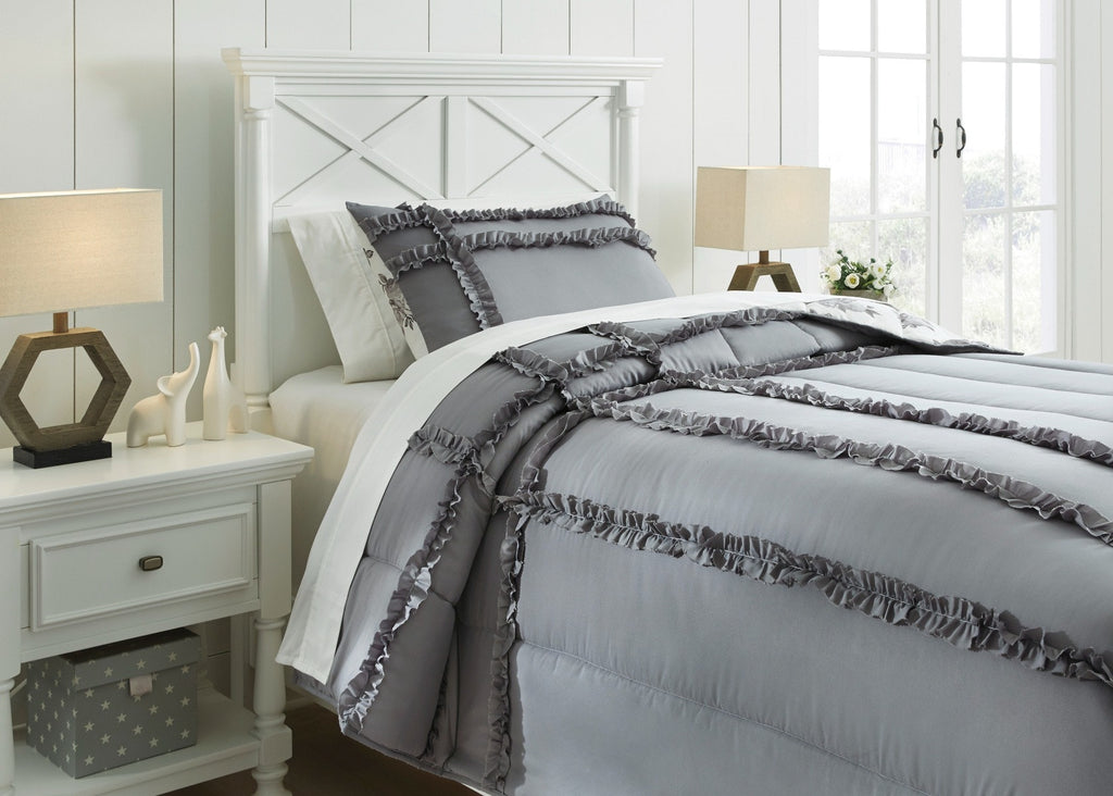 MEGHDAD BEDDING SET OF 2 - GREY