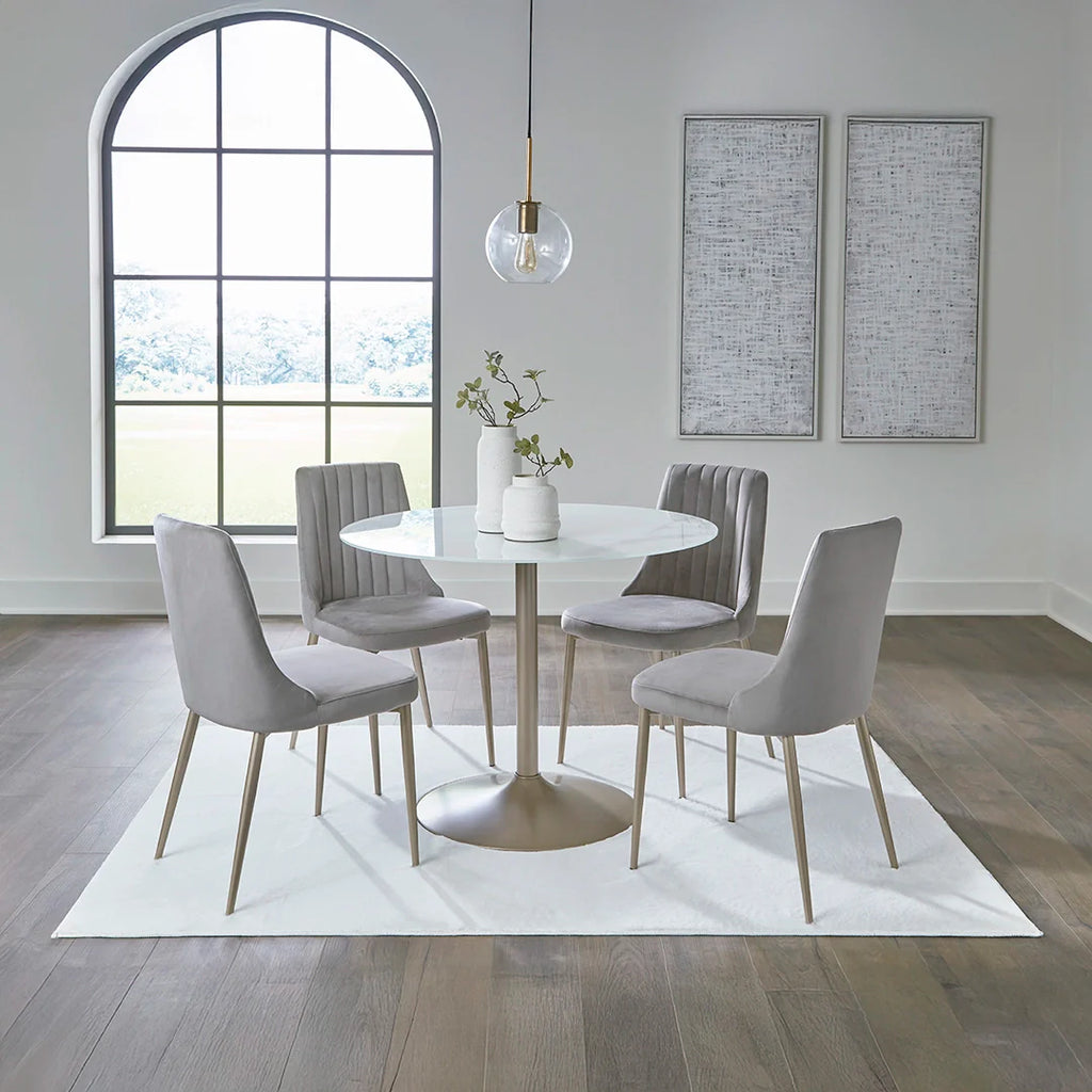 BARCHONI DINING TABLE SET 4 CHAIRS