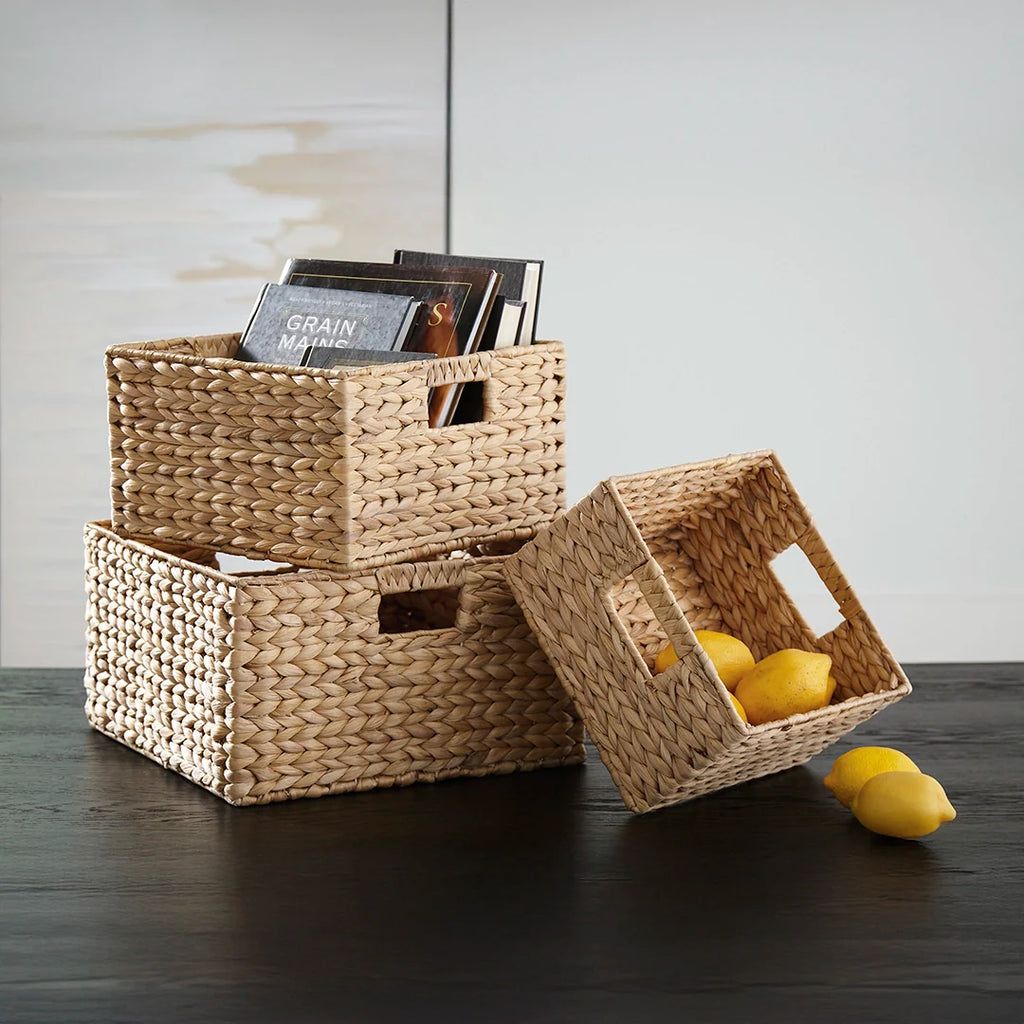 ELIAN BROWN BASKET SET OF 3 PCS