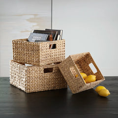 ELIAN BROWN BASKET SET OF 3 PCS