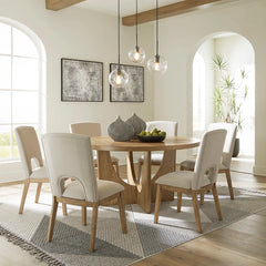 DAKMORE DINING TABLE SET 6 CHAIRS