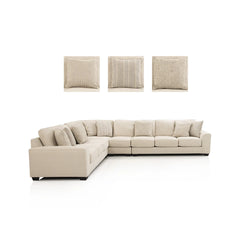 TAJA SECTIONAL SOFA 4 PCS - BEIGE