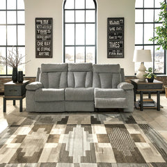 MITCHINER SOFA RECLINER 3 SEATER GREY
