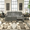 MITCHINER SOFA RECLINER 3 SEATER GREY