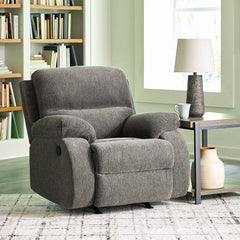 SCRANTO ROCKER RECLINER GREY