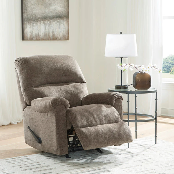 Comfortable recliner chair with plush cushions and gentle rocking motion ��� Ashley UAE
