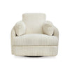 TIE-BREAKER SWIVEL GLIDER RECLINER WHITE