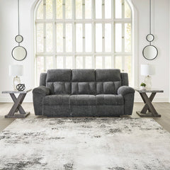 FROHN SOFA RECLINER 3 SEATER GREY