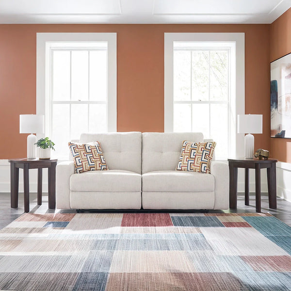 Contemporary reclining sofa Dubai with tufted back and chic upholstery.