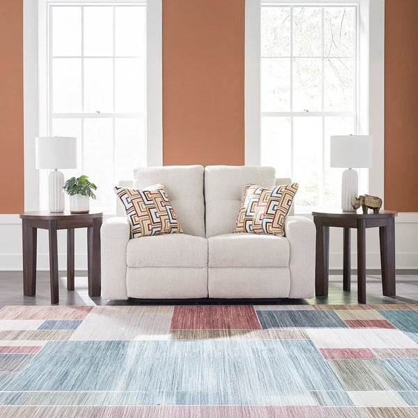 DANUM LOVESEAT RECLINER 2 SEATER WHITE