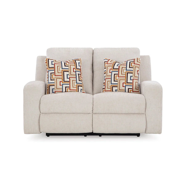 DANUM LOVESEAT RECLINER 2 SEATER WHITE