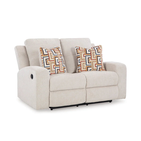 DANUM LOVESEAT RECLINER 2 SEATER WHITE