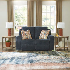 DANUM LOVESEAT RECLINER 2 SEATER BLUE