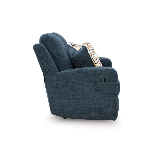 DANUM LOVESEAT RECLINER 2 SEATER BLUE