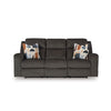 KANLOW SOFA RECLINER 3 SEATER GREY