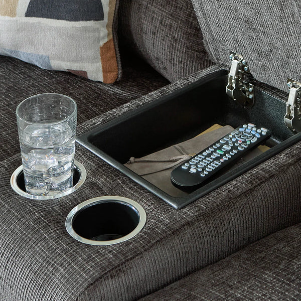 KANLOW LOVESEAT RECLINER 2 SEATER GREY