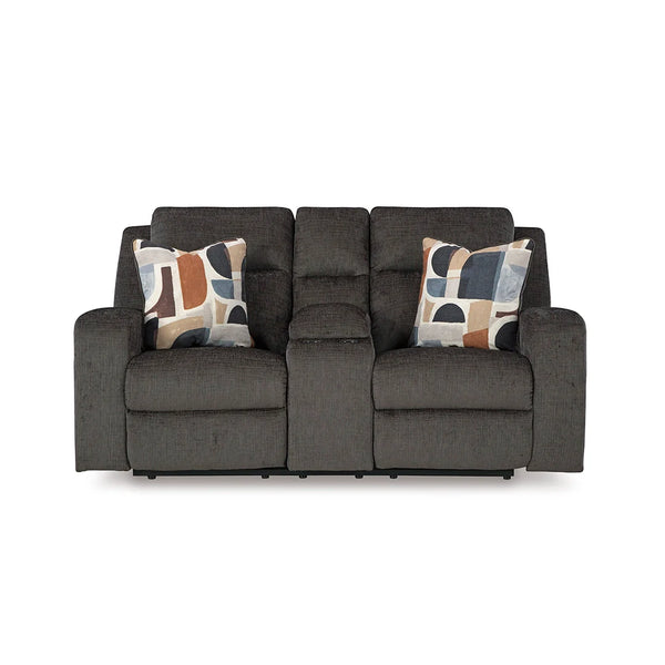 KANLOW LOVESEAT RECLINER 2 SEATER GREY