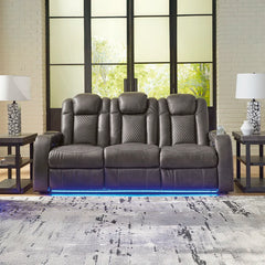 FYNE-DYME SOFA RECLINER 3 SEATER BLACK