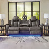 FYNE-DYME SOFA RECLINER 3 SEATER BLACK