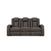FYNE-DYME SOFA RECLINER 3 SEATER BLACK