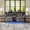 FYNE-DYME LOVESEAT RECLINER 2 SEATER BLACK
