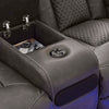 FYNE-DYME LOVESEAT RECLINER 2 SEATER BLACK